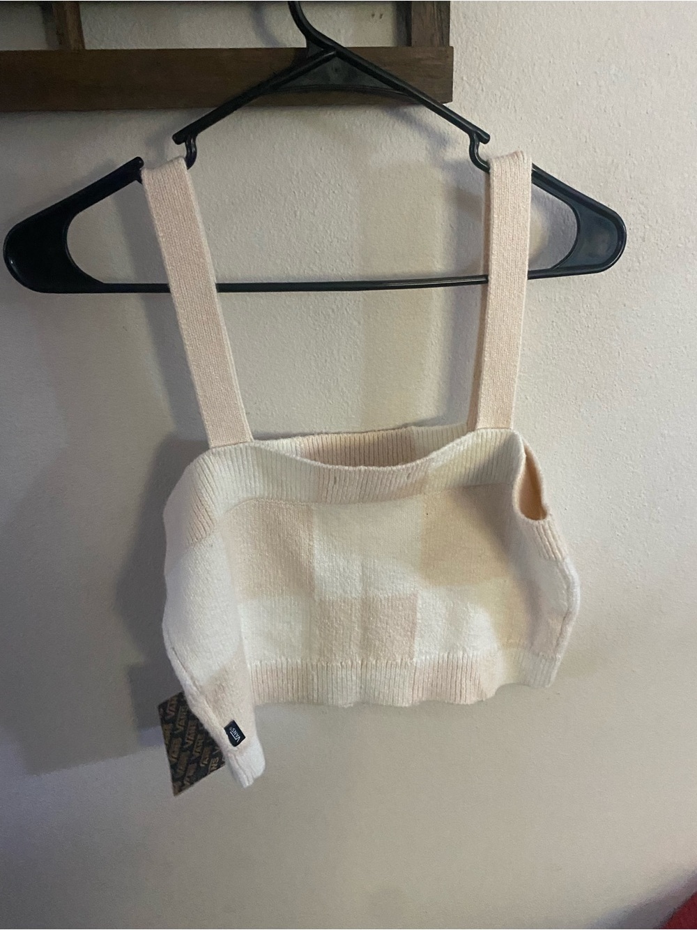 NWT Vans Cropped Tan Square Top Size Small